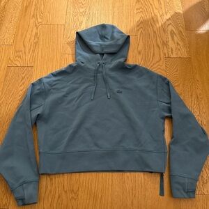 Lacoste Women's Teal Hoodie Sweater